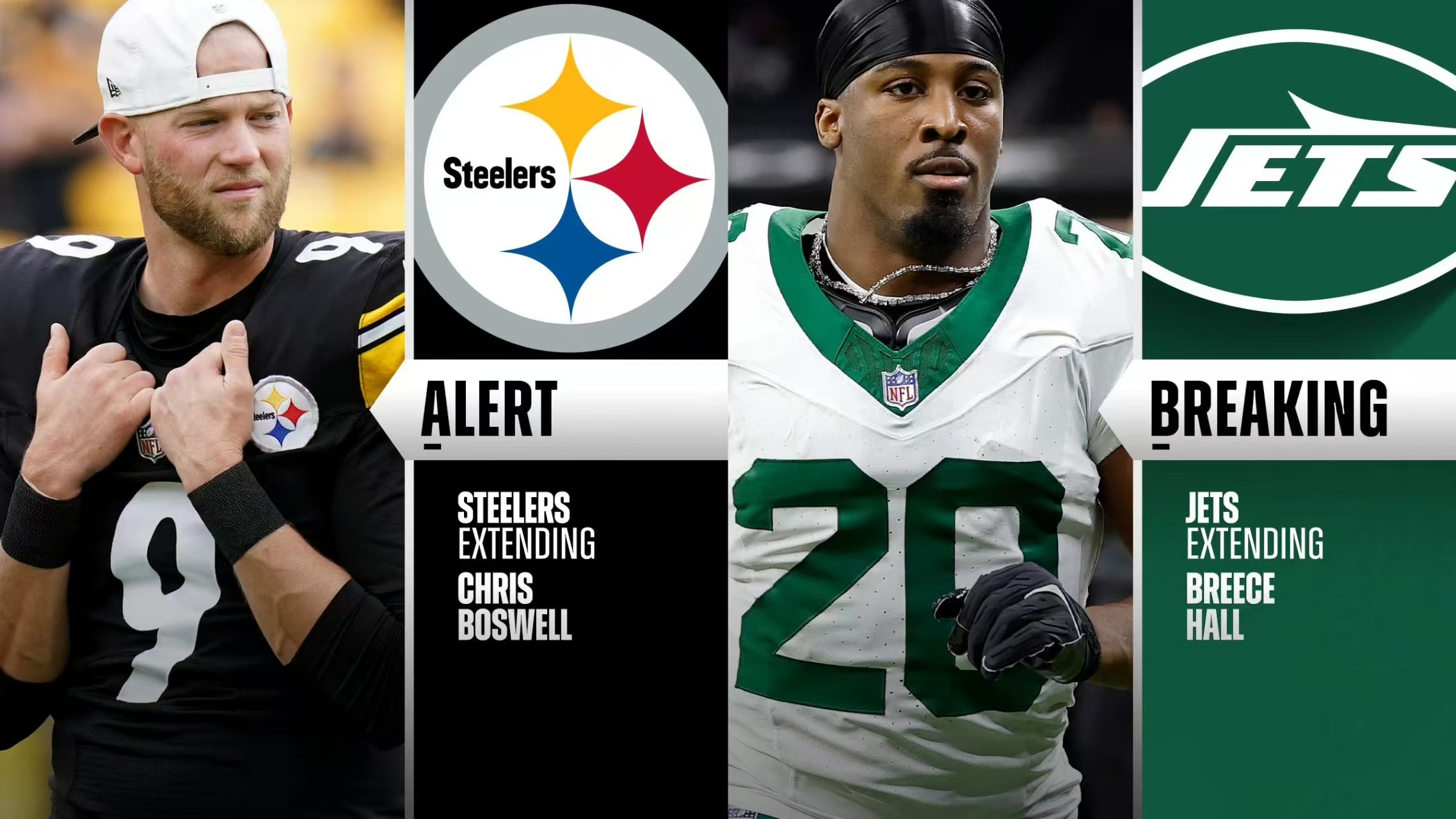 Les philosophies de renouvellement de contrat des Jets et des Steelers